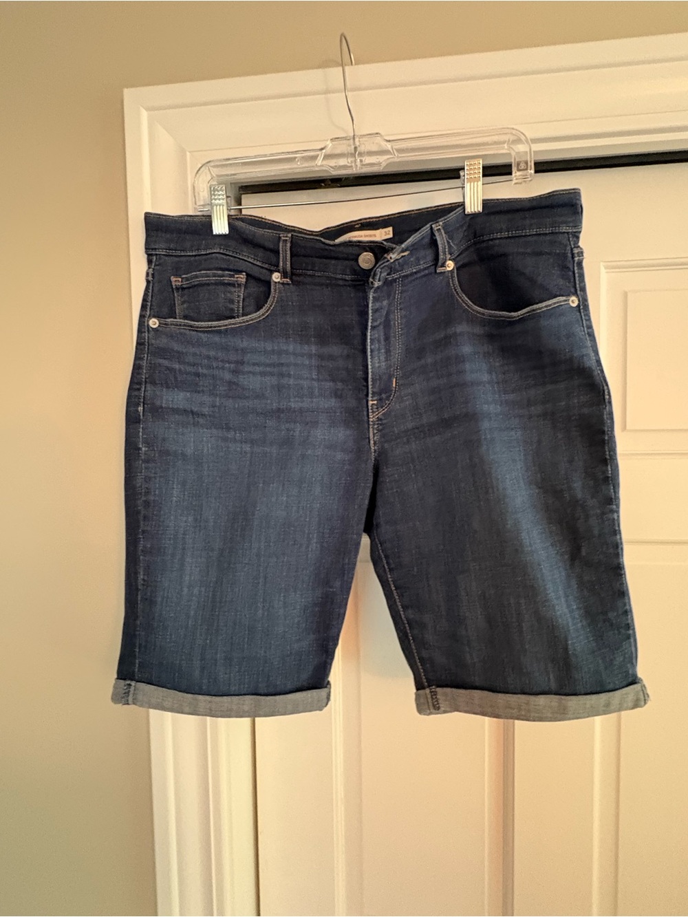Levi's Dark Blue Denim Bermuda Shorts